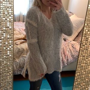 Olivaceous Fluffy Sweater